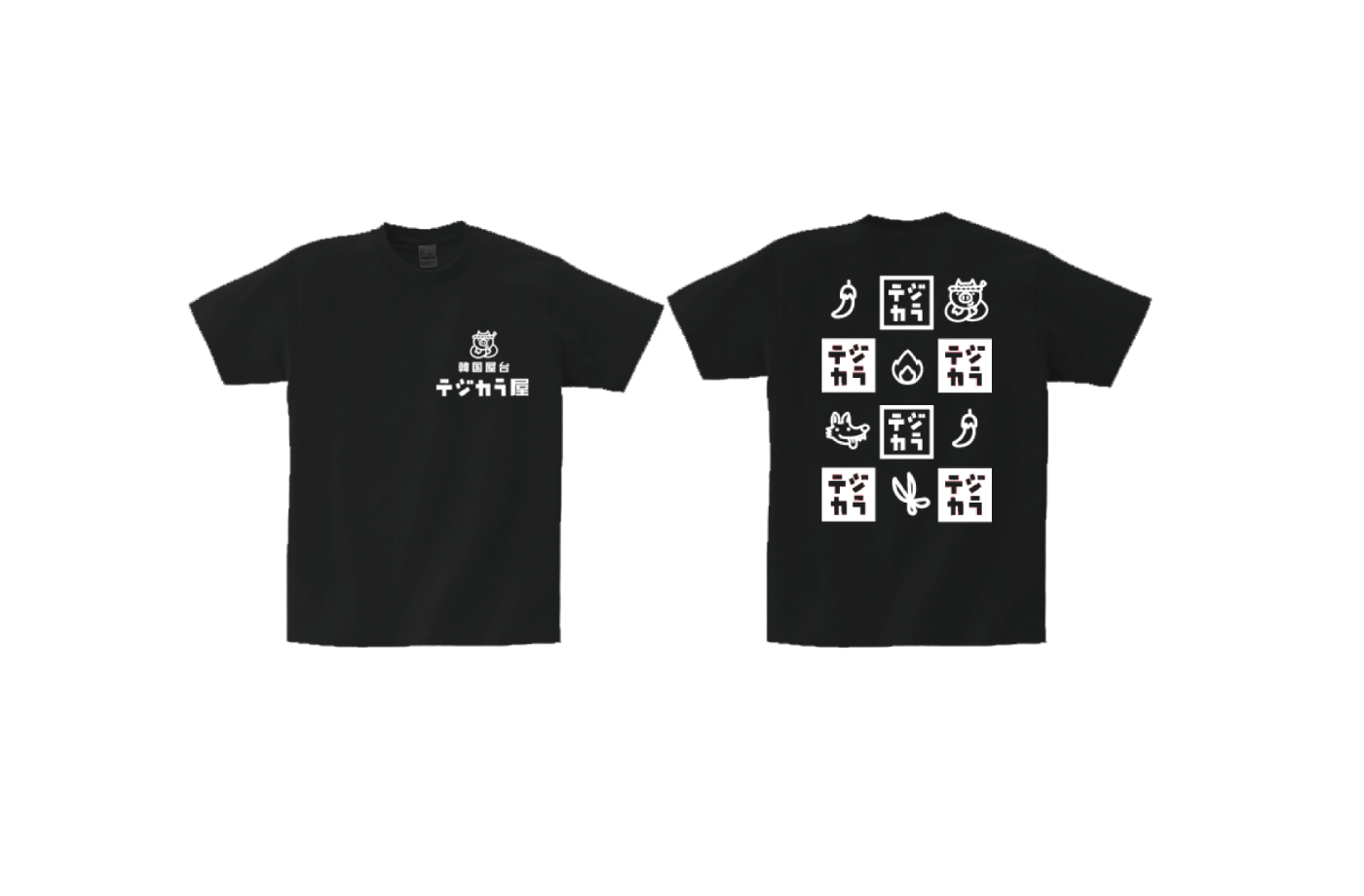 Tシャツ表裏(黒)