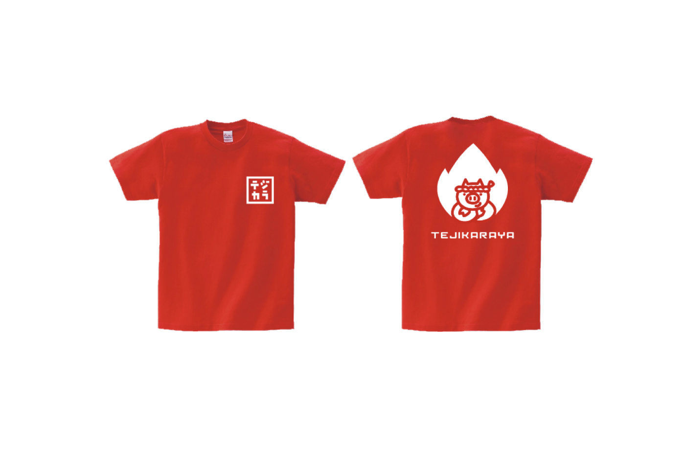 Tシャツ表裏(赤)