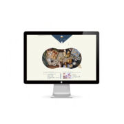 ファーストビューのデザインを表示したデスクトップ画面