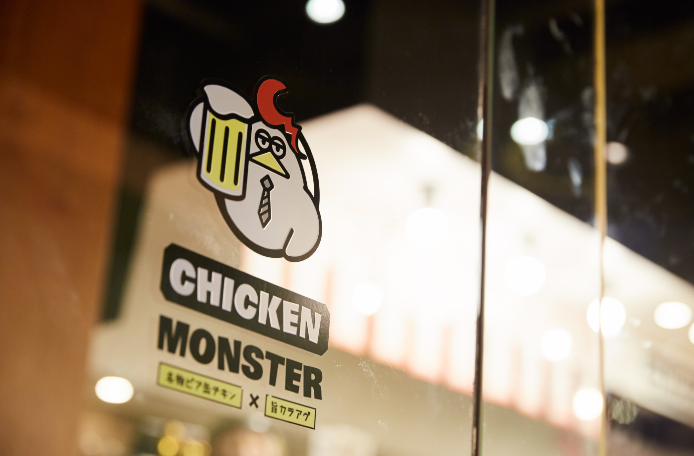 CHICKEN MONSTER様のキャラクター　サイン設置イメージ